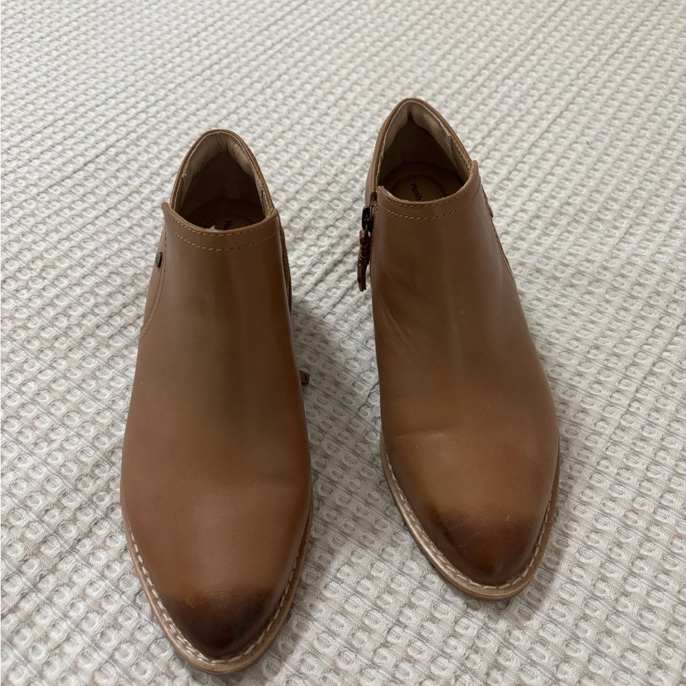 Hush Puppies Tan Ankle Boots